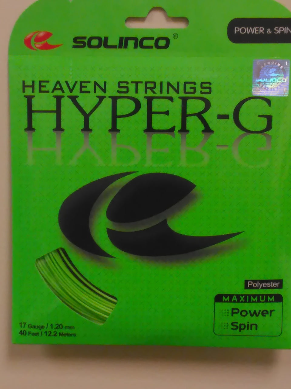 Solinco Heaven Strings Hyper-G Tennis String Set-17g/1.20mm
