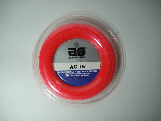 AG 16 Synthetic Gut Tennis String Reel-16-Pink