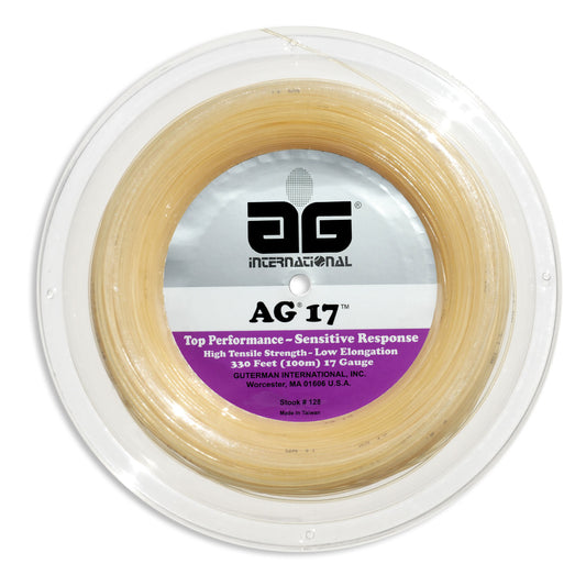 AG 17 Synthetic Gut Tennis String Reel-17-Natural