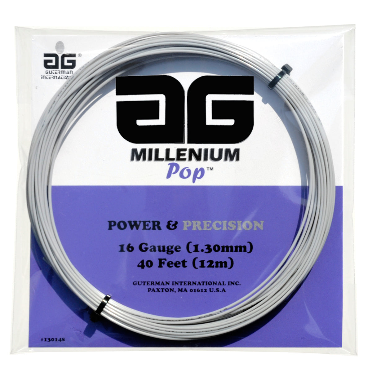 AG Millenium Pop Tennis String Set-16-Silver