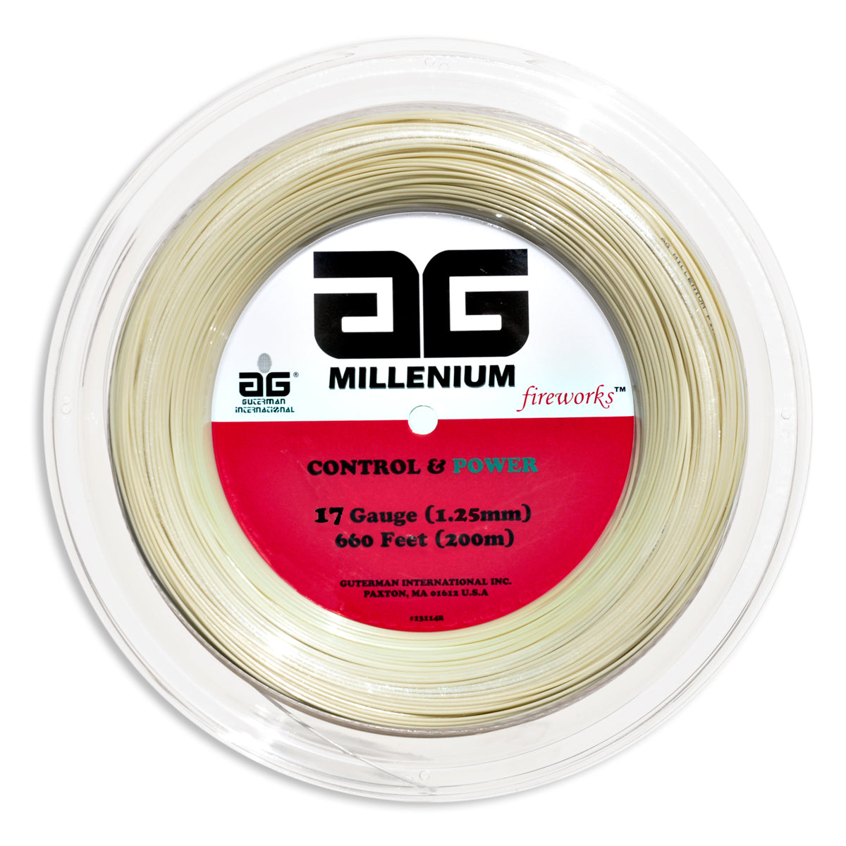 AG Millenium Fireworks Tennis String Reel-17-Natural