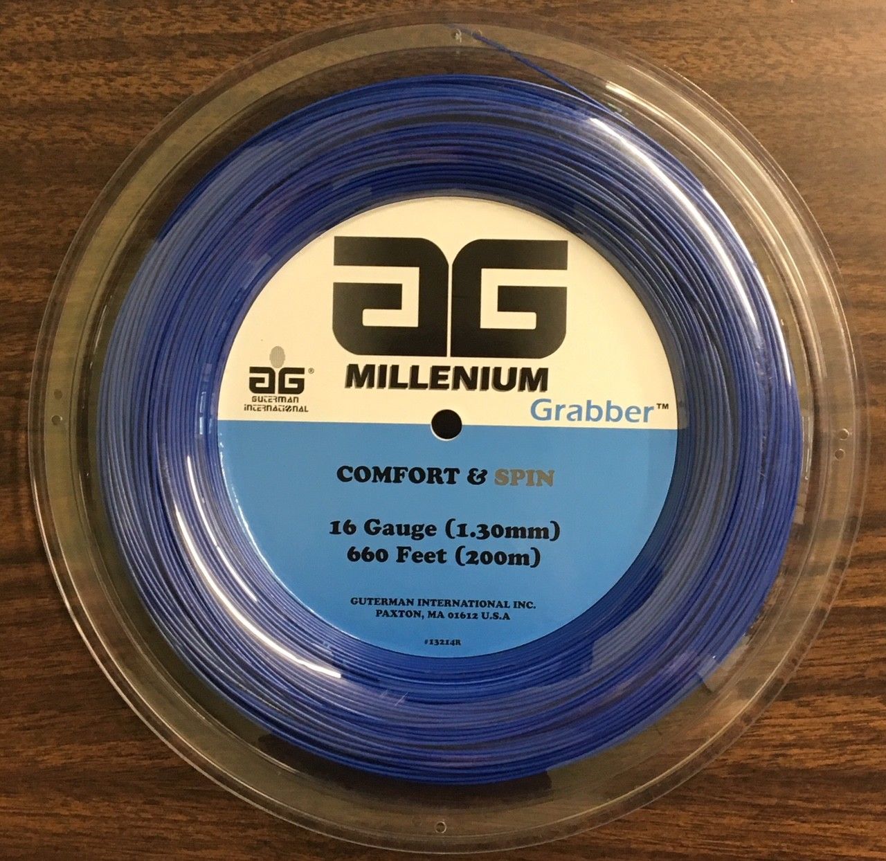 AG Millenium Grabber 16G Tennis String Reel - Blue