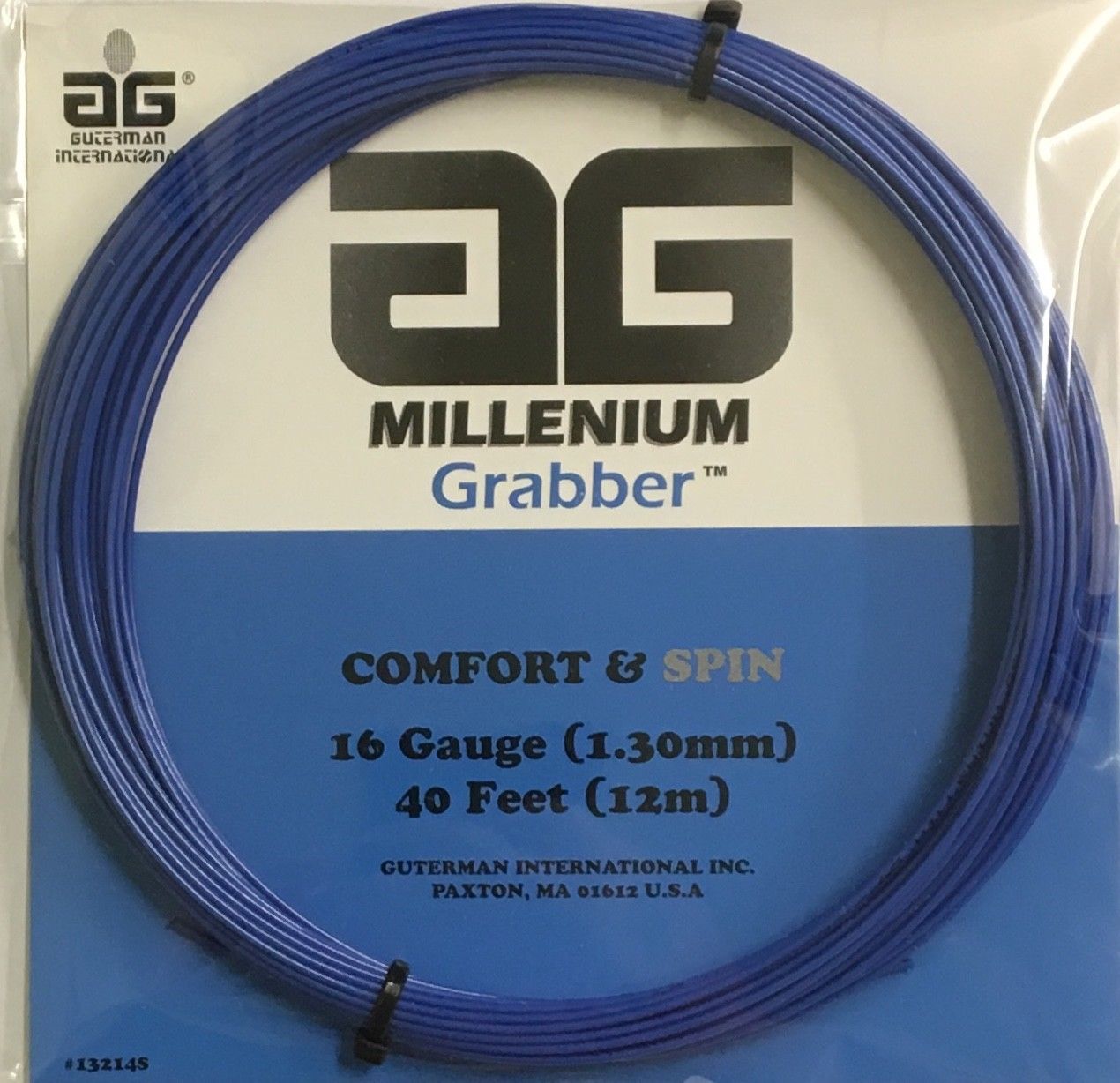AG Millenium Grabber 16G Tennis String Set - Blue