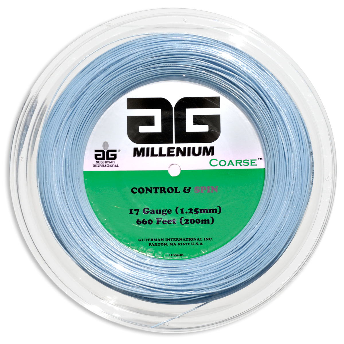 AG Millenium Coarse Tennis String Reel-17-Light Blue