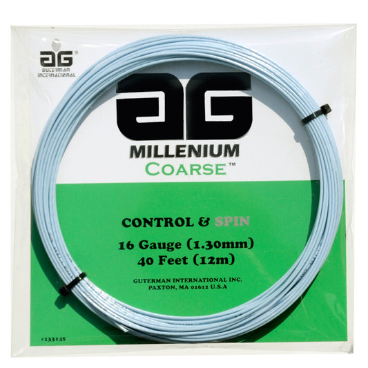 AG Millenium Coarse Tennis String Set-16-Light Blue