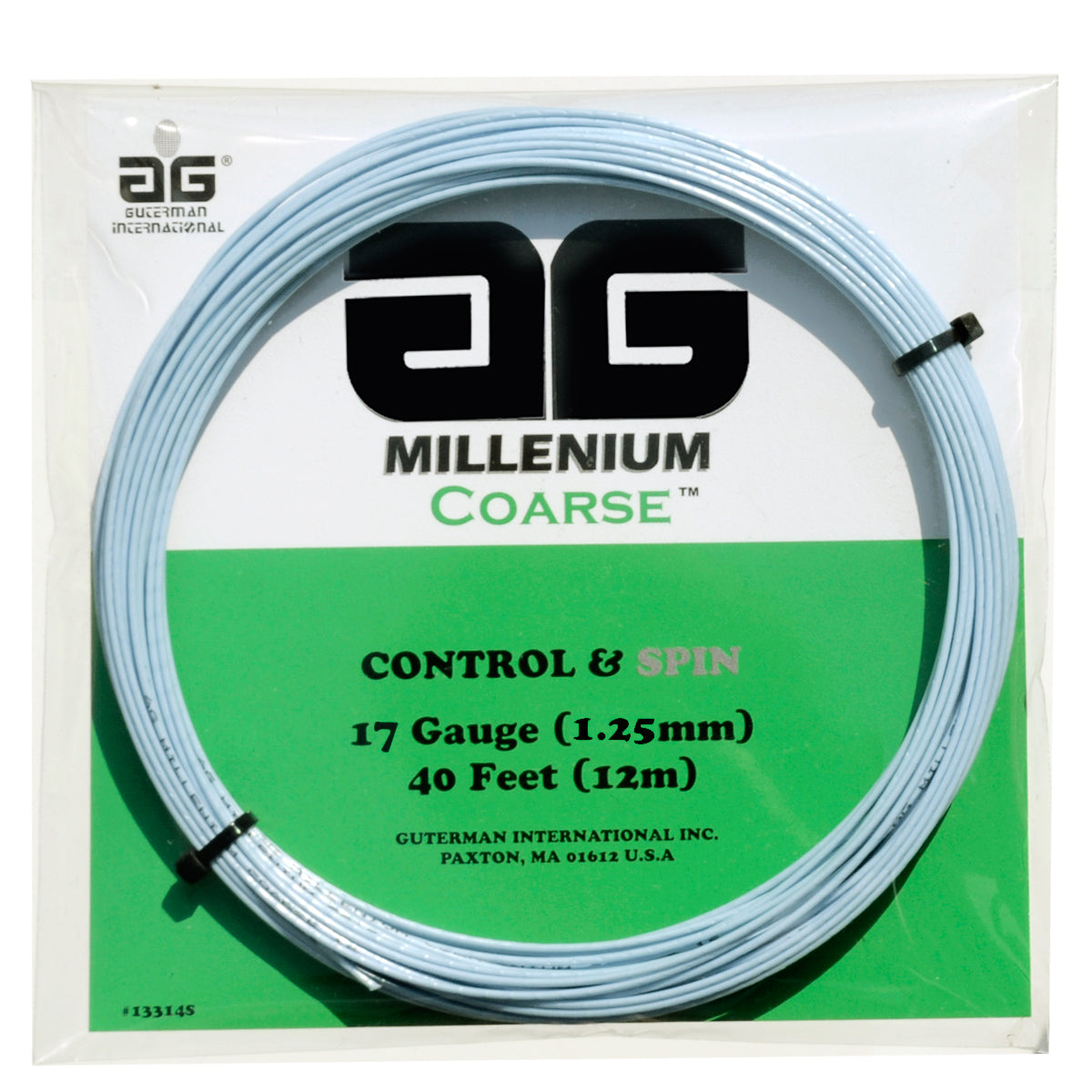AG Millenium Coarse Tennis String Set-17-Light Blue