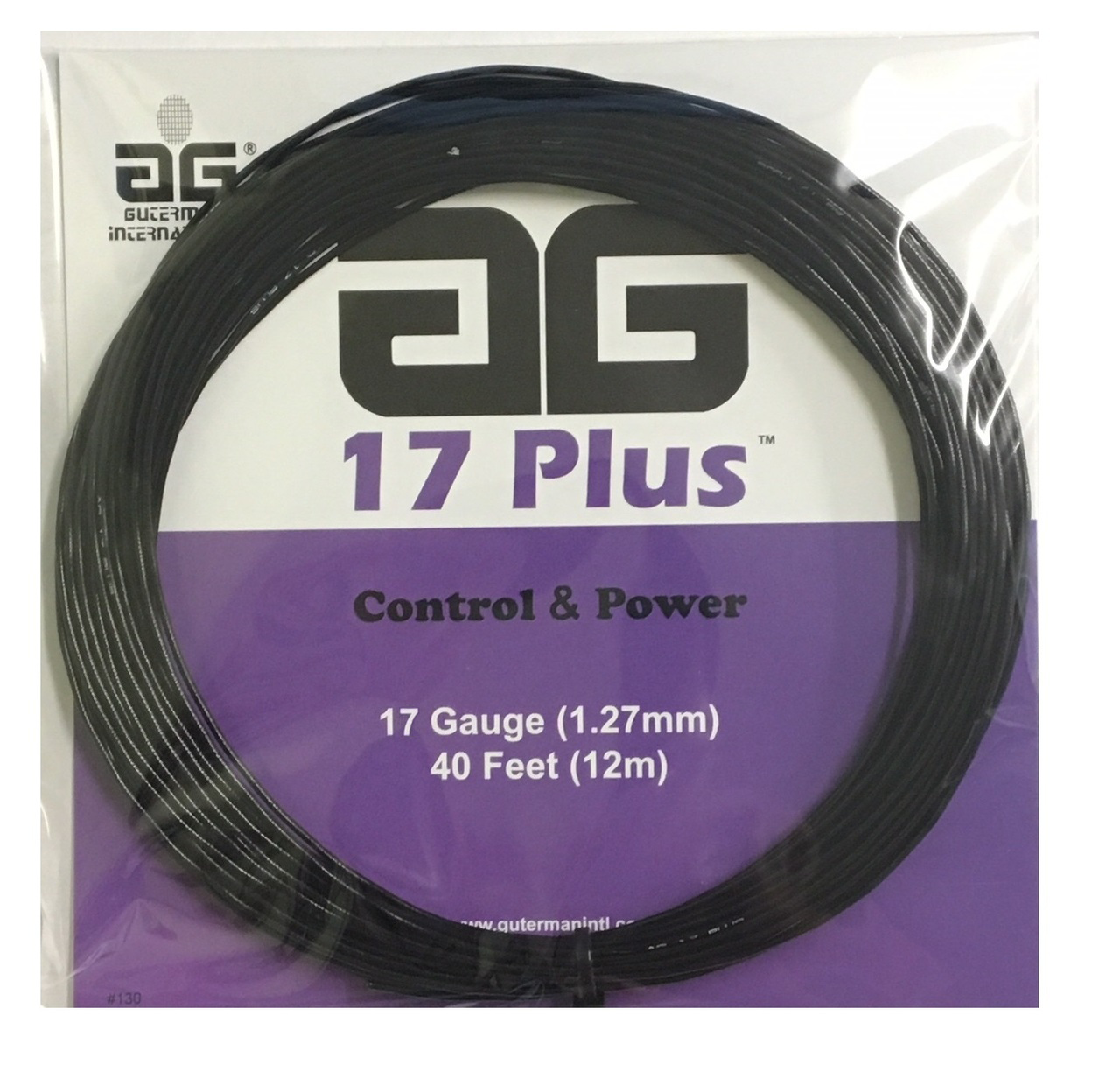 AG 17 Plus Tennis String Set - Black
