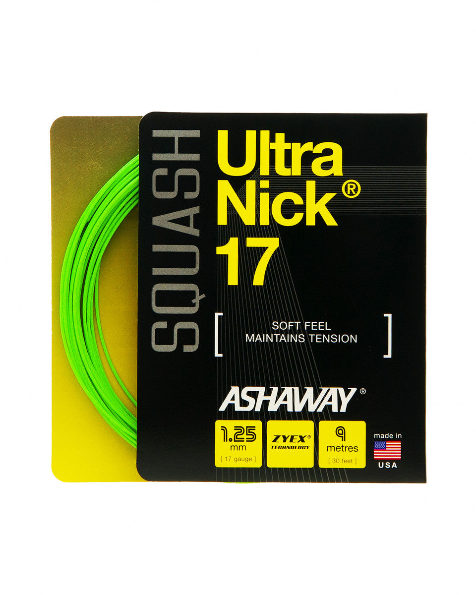 Ashaway UltraNick 17 Squash String Set