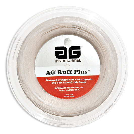 AG Ruff Plus Tennis String Reel-15L-White