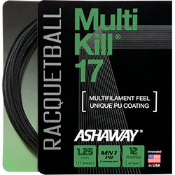 MULTIKILL 17 BLACK 40' (12M) Racquetball string set