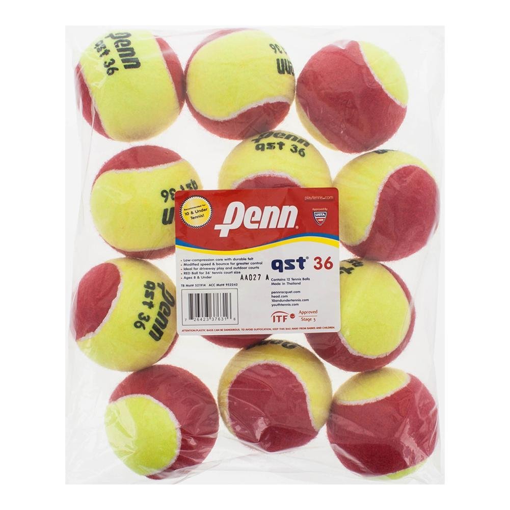 Penn QST 36 Felt Training Ball 12 Pack