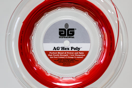 AG Hex Poly 17 Gauge 330' Reel - Red
