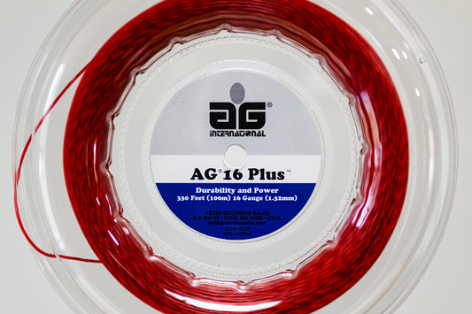 AG 16 Synthetic Gut Plus 330' Red Tennis String