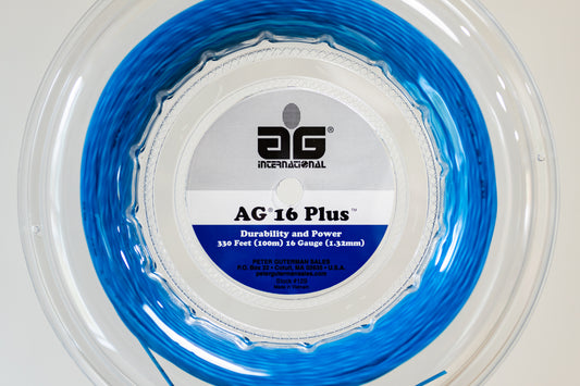 AG 16 Synthetic Gut Plus 330' Blue Tennis String
