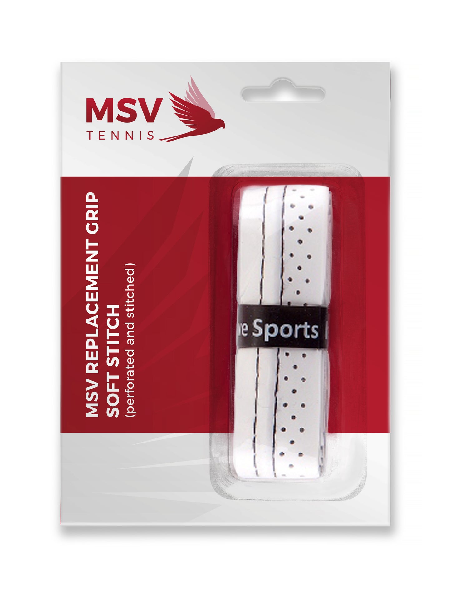 MSV Basic Grip Soft Stitched and Perforated White