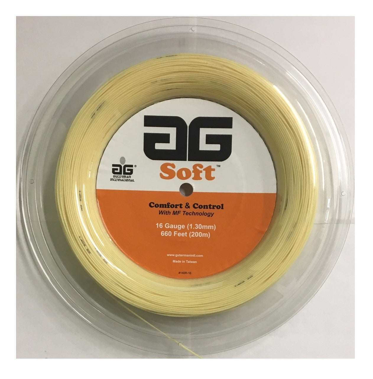 AG Soft 16G Tennis String Reel - Amber